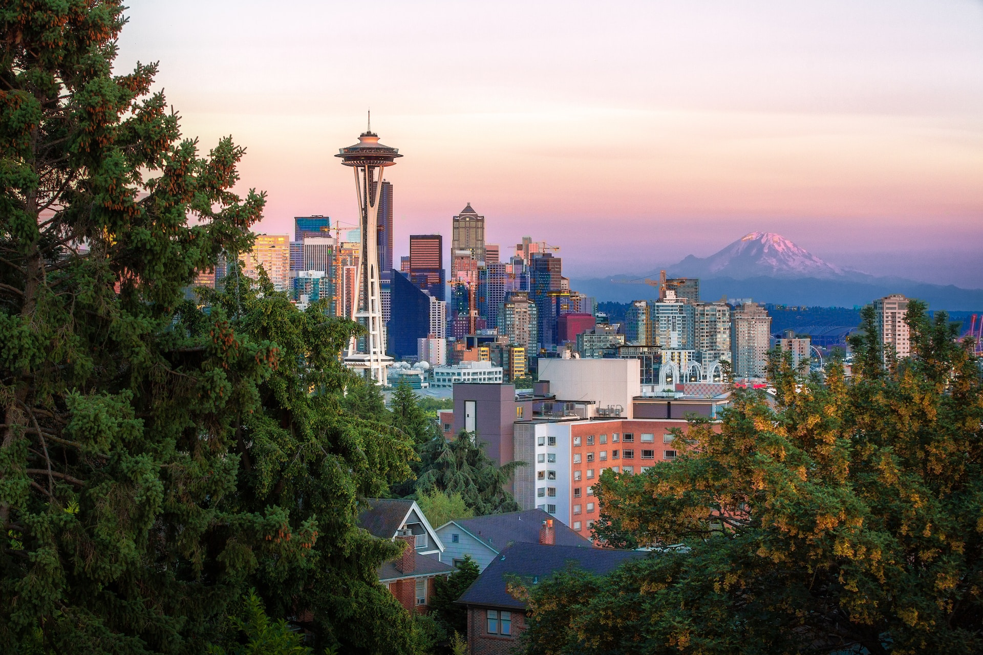 Seattle skyline — a Northwestern Stage Lines destination
