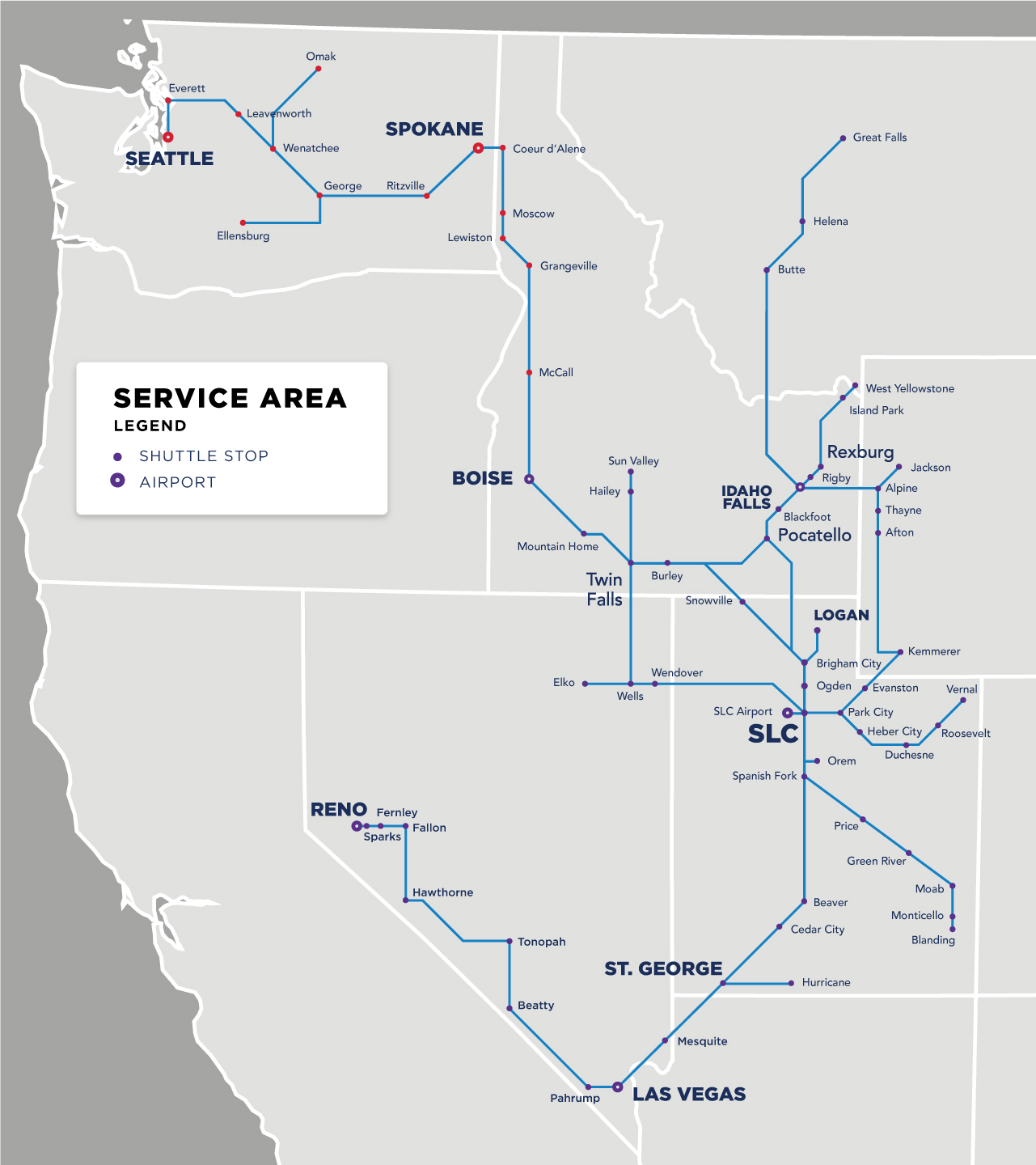 Bus Stops - Northwestern Stage Lines